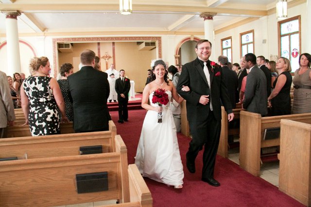 holy name catholic church, nashville, bride, groom, after they say i do